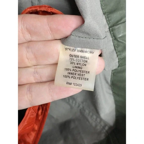 The Fillmore Women's Olive Full Zip Military Bomber Jacket Sz Large - Picture 5 of 8